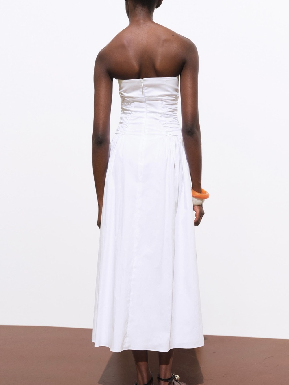 Mango Strapless White Maxi Dress - Picture 5 of 6